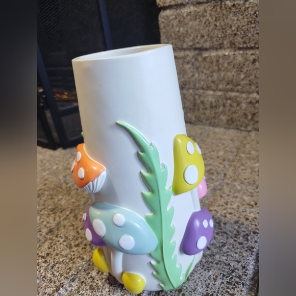 Mushroom Vase Ceramic Electric Pastel Boho Colorful - Picture 5 of 16